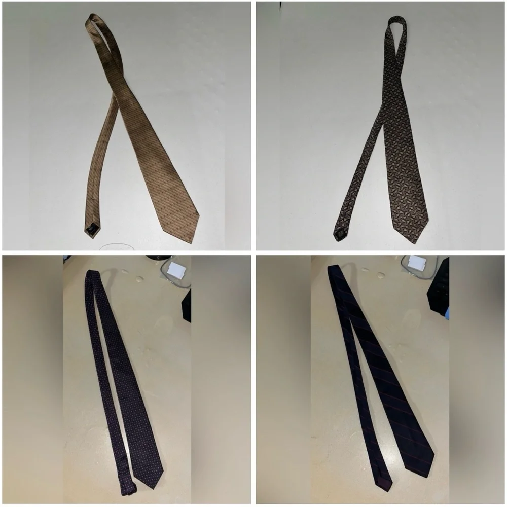 Bundle of 4 Patterned Neck Ties